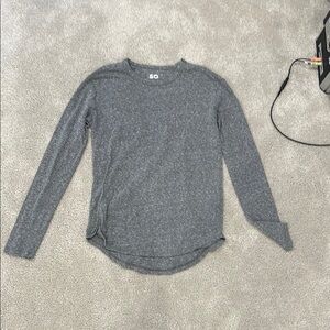 SO Gray Long Sleeve Top